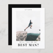 予算 ベストマンになってくれる？ ミニマルな写真 (正面/裏面)