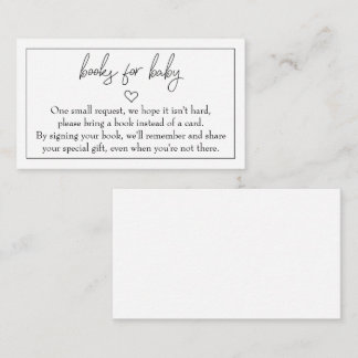 予算「ベビー用の帳簿」の挿入 エンクロージャーカード