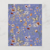 予算 – ワイルドフラワーズフローラ結婚式招待状 (裏面)