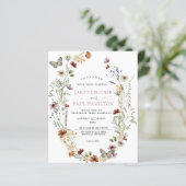 予算 – ワイルドフラワーズフローラ結婚式招待状 (スタンド正面)