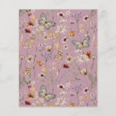 予算 – ワイルドフラワーズフローラ結婚式招待状 (裏面)