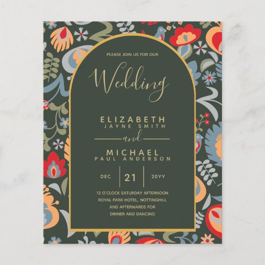 予算 二カ国語 スペイン語 英語 結婚式 ウェディング (正面)