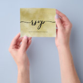 予算/出欠確認カードチラシチラシ チラシ (手)