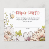 予算（昆虫）マルハナバチコーラルベビーシャワーおむつラッフル (正面)