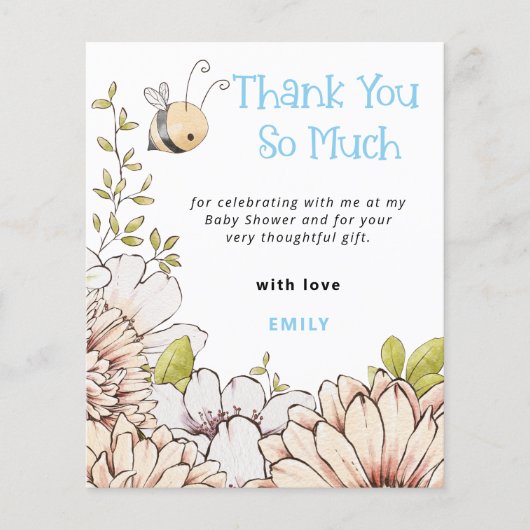 予算（昆虫）マルハナバチブルーベビーシャワーありがとう (正面)