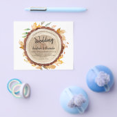 予算/水の色/結婚式招待状招待状 チラシ (シングル)