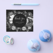 予算 |白黒サンキューカード チラシ (シングル)