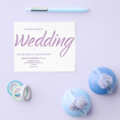 予算/結婚式招待状シンプルフライヤー チラシ (シングル)