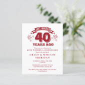 予算 結婚40周年記念 フォト招待状 (スタンド正面)