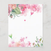 予算、誕生日かわいらしフローラの明るい色 (裏面)