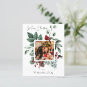 予算（鳥）ショウジョウコウカンチョウバードアンドパインメリークリスマスフォト (スタンド正面)