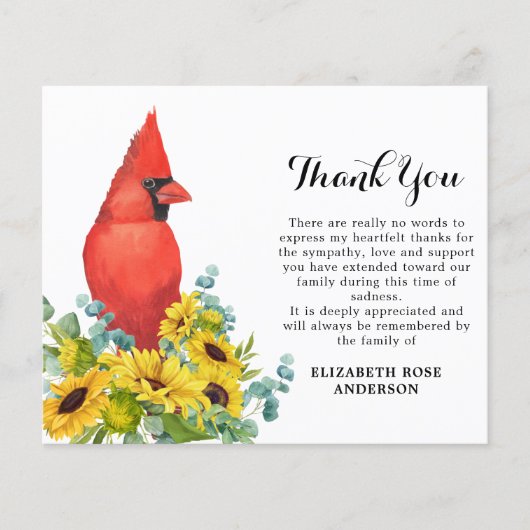 予算(鳥)ショウジョウコウカンチョウフローラ悔やみや弔慰葬儀ありがとう (正面)