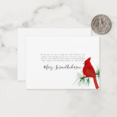 予算（鳥）ショウジョウコウカンチョウ葬儀メモリアルありがとうご注意 ノートカード (正面/裏面インサイチュ)