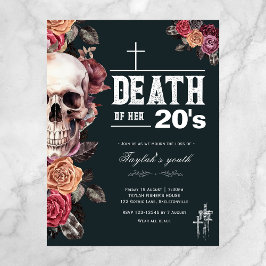 予算「Death of her 20 s」 30th birthday invitation ポストカード