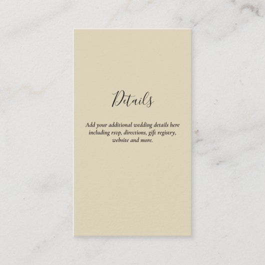 予算 QRコード ウェブサイト 出席確認 ホテル 結婚式 詳細 エンクロージャーカード (正面)