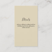 予算 QRコード ウェブサイト 出席 ホテル 結婚式 詳細 エンクロージャーカード (正面)