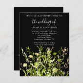 予算 QRコード 花畑 ゴールド グリーン (正面/裏面)