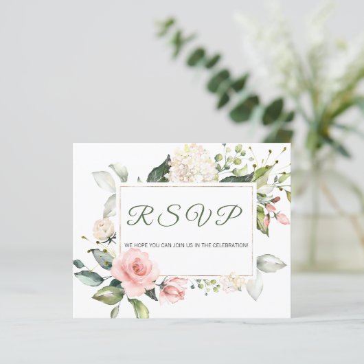 予算 – RSVPカード。 (スタンド正面)