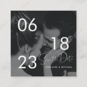 予算 RSVP QR コード 写真 詳細 結婚式 カード (正面)