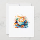 予算Aベビーはコーヒー醸造ベビーシャワー招待状 (裏面)