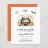 予算Aベビーはハロウィーンの赤ちゃんシャワーを醸造している (正面/裏面)