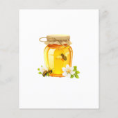 予算A Little Honey Bee Baby Shower招待状 (裏面)