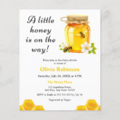 予算A Little Honey Bee Baby Shower招待状 (正面)