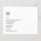 予算All-in1 PHOTOグリーンリーウェディングRSVP QRコード (裏面)