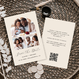 予算Arch 3-Photo Collage Beige日付を保存