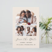 予算Arch 3-Photo Collage Beige日付を保存 (スタンド正面)