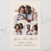 予算Arch 3-Photo Collage Beige日付を保存 (正面)