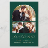 予算Arch 3-Photo Collage Green日付の保存 (正面)