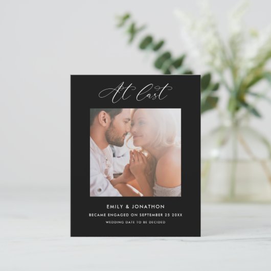 予算at最後の書道フォト婚約ブラック (スタンド正面)