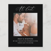 予算at最後の書道フォト婚約ブラック (正面)