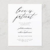 予算B&W愛は患者結婚の延期 (正面)