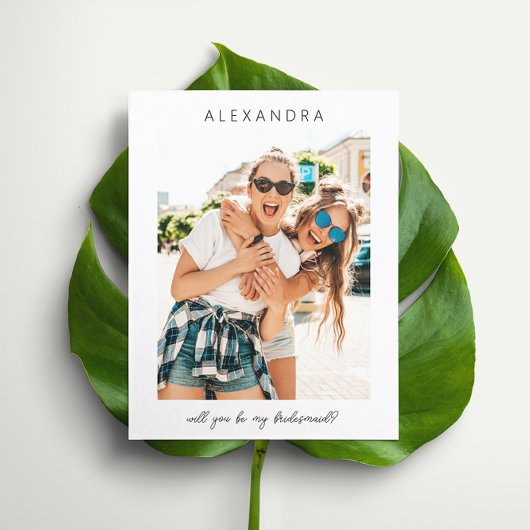 予算Be My Bridesmaid Photo Proposalスクリプト