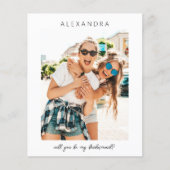 予算Be My Bridesmaid Photo Proposalスクリプト (正面)