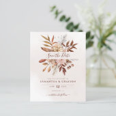 予算Bohoフラワーズ秋の結婚式保存日付 (スタンド正面)