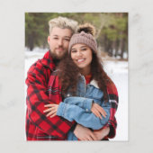 予算D青と白のフローラ日付の写真を保存 (裏面)