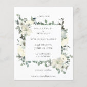 予算D青と白のフローラ日付の写真を保存 (正面)