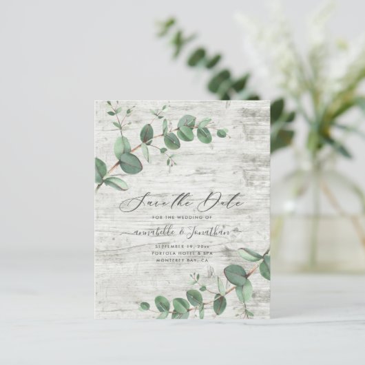 予算eucalyptus葉の白木の保存日付 (スタンド正面)