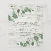 予算eucalyptus葉の白木の保存日付 (正面)