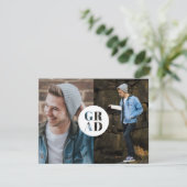 予算GRADグリッター写真卒業発表 サンキューカード (スタンド正面)