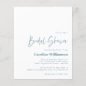 予算Groovyグラデーションティール(緑がかった色)ピンクブライダルシャワー (正面)