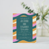 予算Groovyレトロピンクグリーン波線結婚の (スタンド正面)