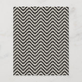 予算Groovy 70sブラックオールインワンウェディング招待 (裏面)