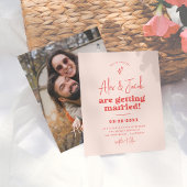 予算Groovy Sparkle 70sピンク&赤フォト結婚ズ