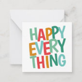 予算MINI写真パーソナライズされたクリスマス ノートカード (正面)