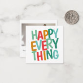 予算MINI写真パーソナライズされたクリスマス ノートカード (正面/裏面インサイチュ)