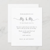 予算MrとMrスクリプトゲイ結婚の感謝してい数 (正面/裏面)